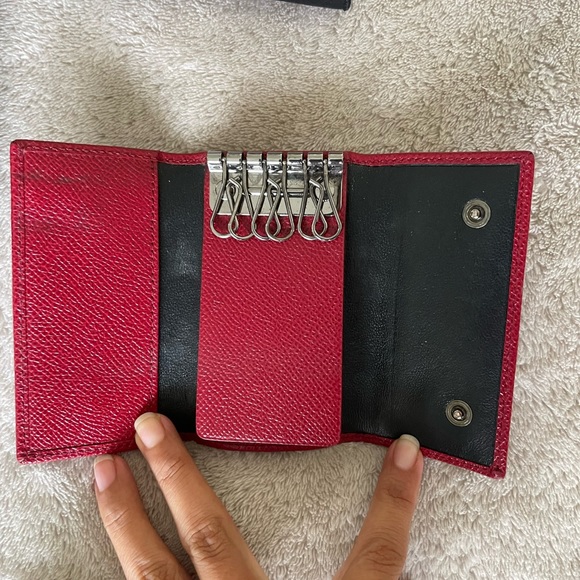 Dolce & Gabbana Red Leather Key Case Wallet - Picture 3 of 5